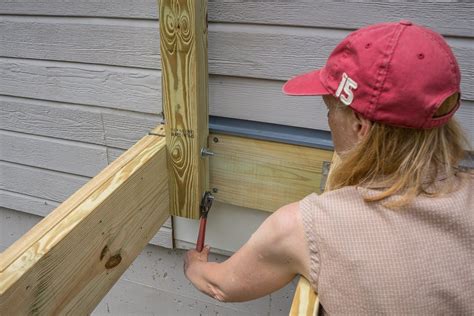 attaching posts to existing deck